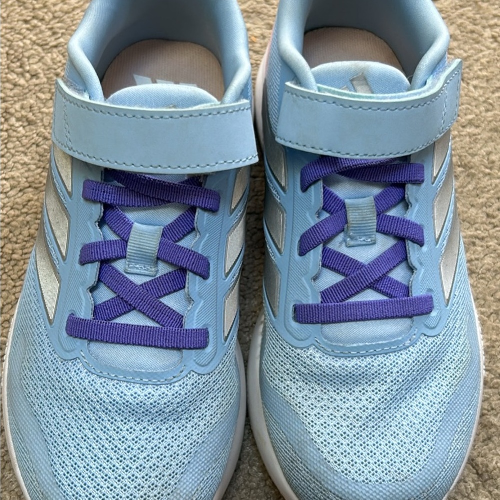 Adidas Kids Runfalcon 3.0 Sneakers in Light Blue and Purple